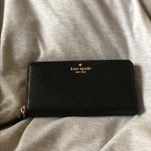 Kate Spade black leather wallet